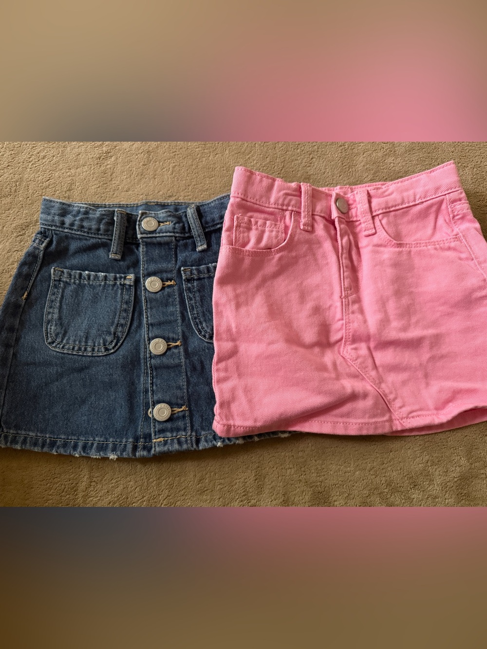 Girl’s skirt bundle 3t - pink and denim